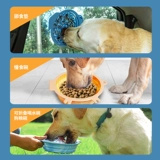 Складная чаша для кошки для собак медленно облизывает подушку, чтобы предотвратить отмену всасывающую чашку из силиконовой миски для питомца