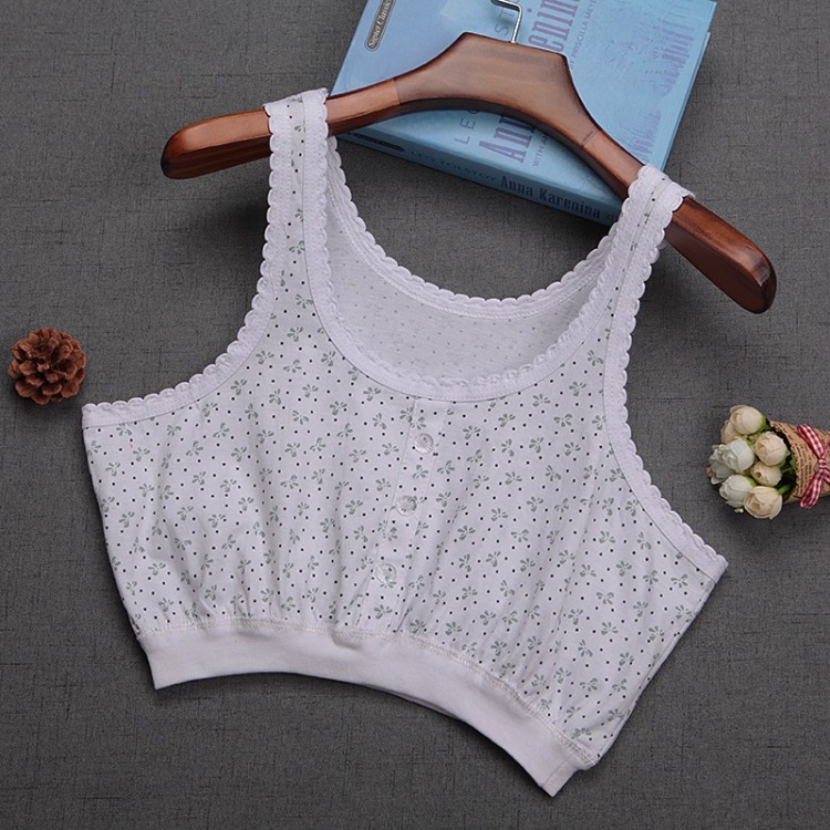 Áo len cotton mùa hè cho mẹ cỡ lớn áo ngực nữ trung niên cotton không có vành áo lót đồ lót cho người già thoải mái - Áo vest áo lót cho con bú