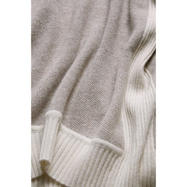 APCSHOP Sharing Experience Selected Suede Tip Bouquet High Collar Retro Style Lady Knit Cashmere Sweatshirt