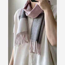 APC New Recommended 21 Plaid Cashmere Scarves Lady 100 Hitch Warm Flow Sushawl Cape Inglous Windy Universal Long