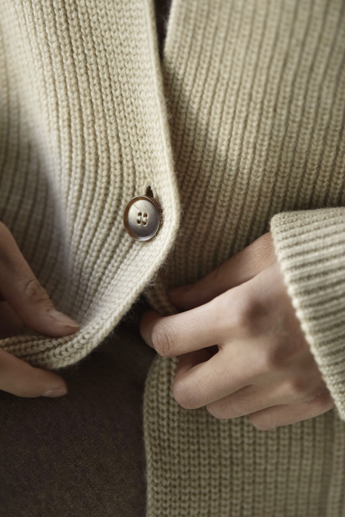 APC winter casual wind sweaty sweatshirt lady long sleeve jacket thickened mid-length version pure cashmere large coat