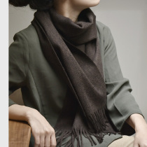 APC MEN AND WOMEN GENERAL NEUTRAL WIND WILLI CUSTOM THICKENED WINTER WARM FLOW SUEDE BLEND LAMB SUEDE SCARVES SCARF