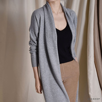 APC Europe new for Italian customers knitted tassel style long ladies collarless coat pure cashmere coat