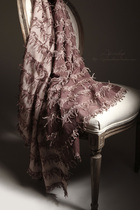 APCSHO European custom sharing Flapper scarf selection cashmere silk cut flower cutting craft slush scarf