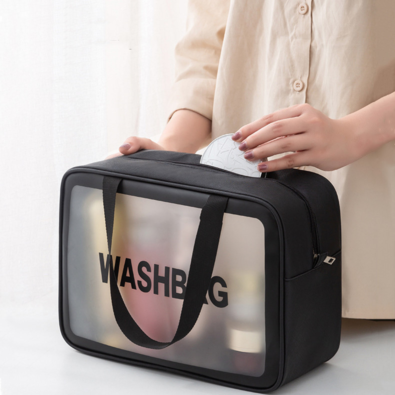 Handheld Waterproof Bag Man with large capacity bath toiletries Accessibility bag Travel cosmetic cosmetic bag