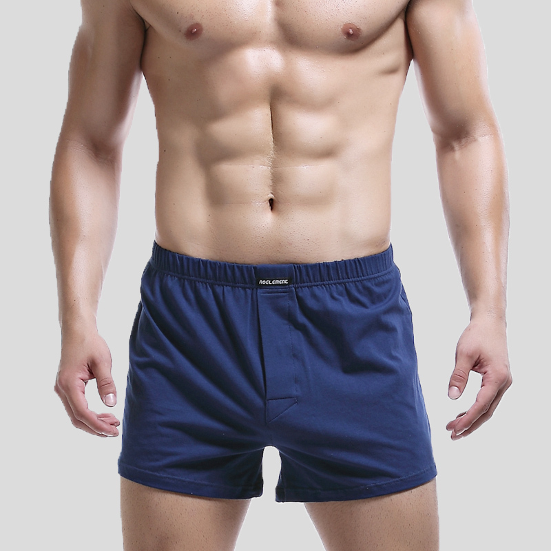 Summer Cotton Loose-Fitting Home Shorts Men's Underwear Boxer Shorts Home Sleepwear Shorts Comfortable Four-Corner Shorts Aro Pants