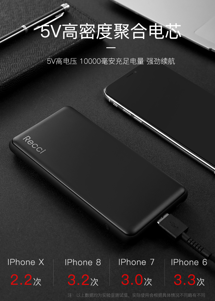Recc Reese sạc không dây di động 10000 mAh dung lượng lớn sạc nhanh kho báu sạc nhanh Apple Andrew Universal - Ngân hàng điện thoại di động pin dự phòng