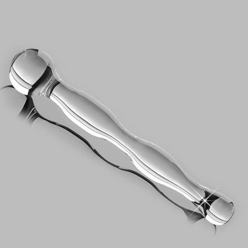 7 crystal glass G-spot massage stick adult sex toys backyard anal plug for men and women with masturbation device slim