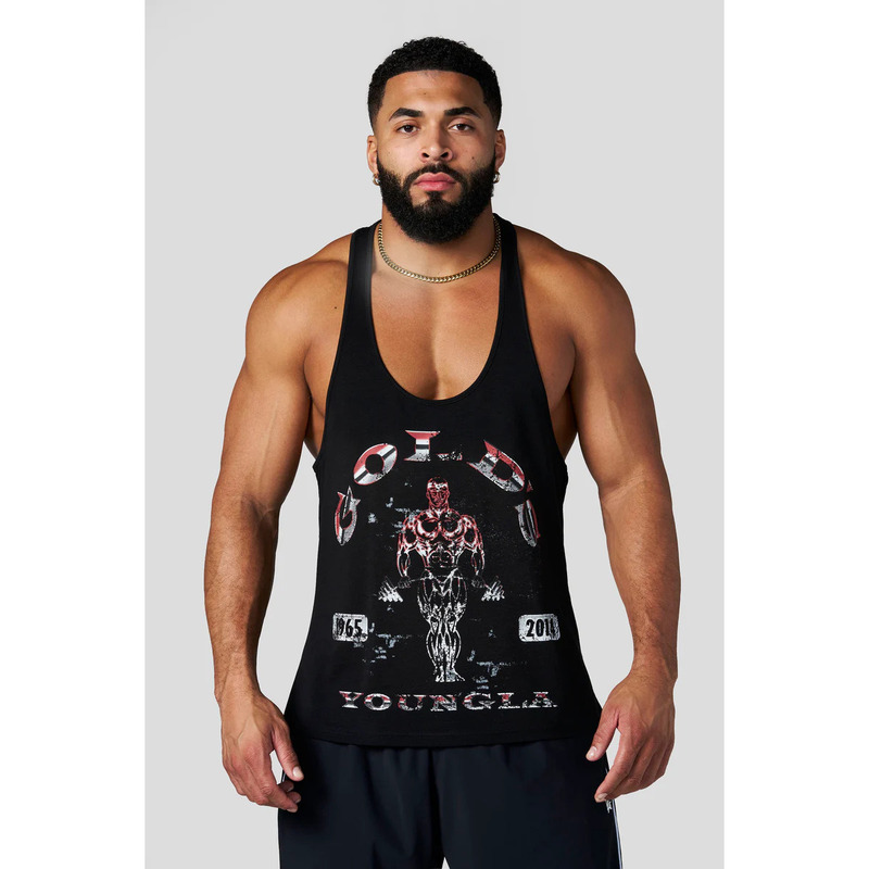 Muscle American-Style Trendy Brand Summer Men's Cotton Slim-Fit Jogger Sports Fitness Vest Youngla Muscle American-Style Trendy Brand Summer Men's Cotton Slim-Fit Jogger Sports Fitness Vest Youngla