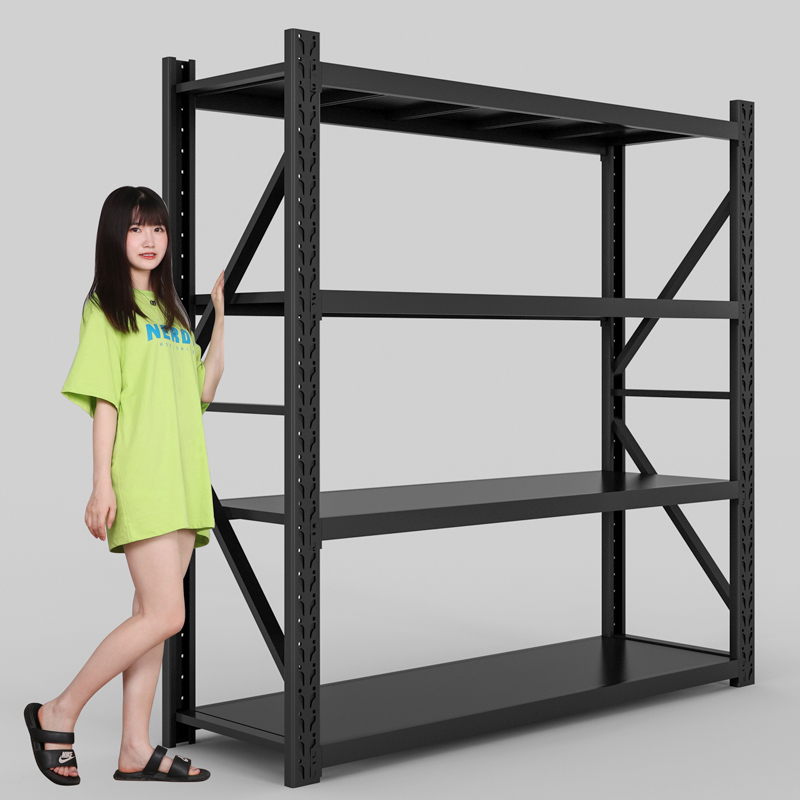 Warehouse shelf shelf Multi-layer household floor display rack shelf Rookie storage heavy-duty placement iron rack