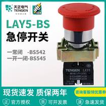 Sky positive LAY5-BS545 LAY5-BS542 emergency stop button NP2 metal self-lock mushroom head urgently stopped