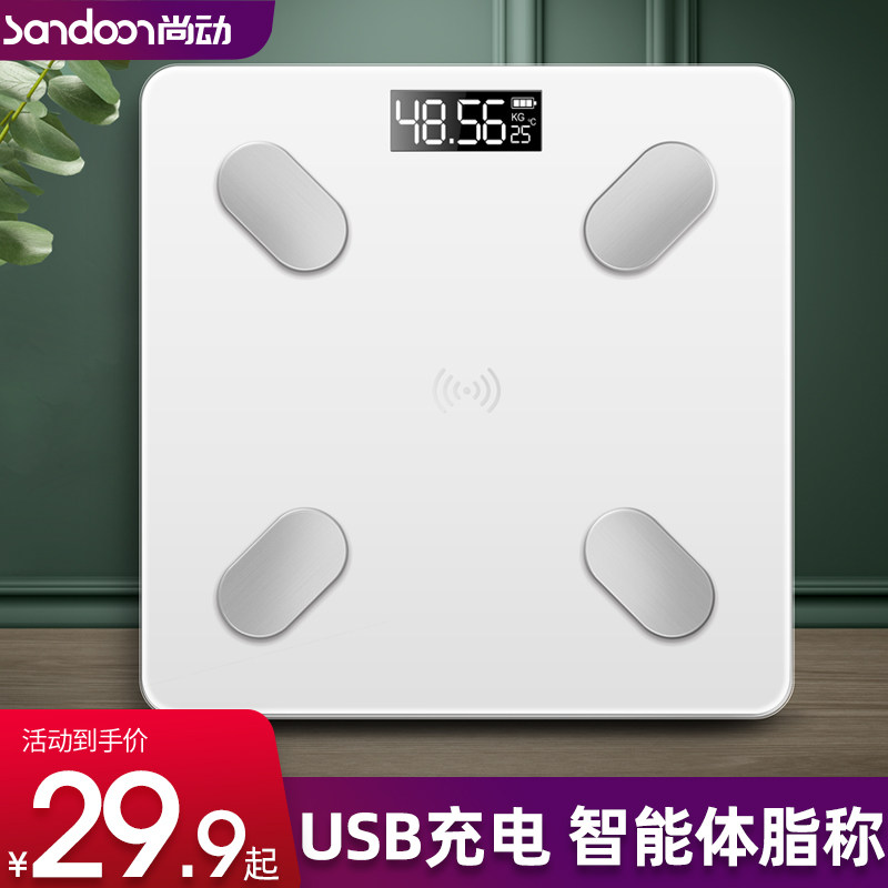 Electronic weighing scale Home small precision human body girls' dormitory weighing family durable high-precision charging model