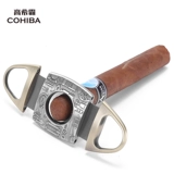 Cohiba gaosh Сигар с сигарными сигарными сигарными сигарами и открывающимися перфорациями буровые бурные двойные ножи с острым размером удары