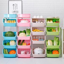 Multi-layer removable non-perforated fruit vegetable basket toy storage basket kitchen living room toilet debris rack