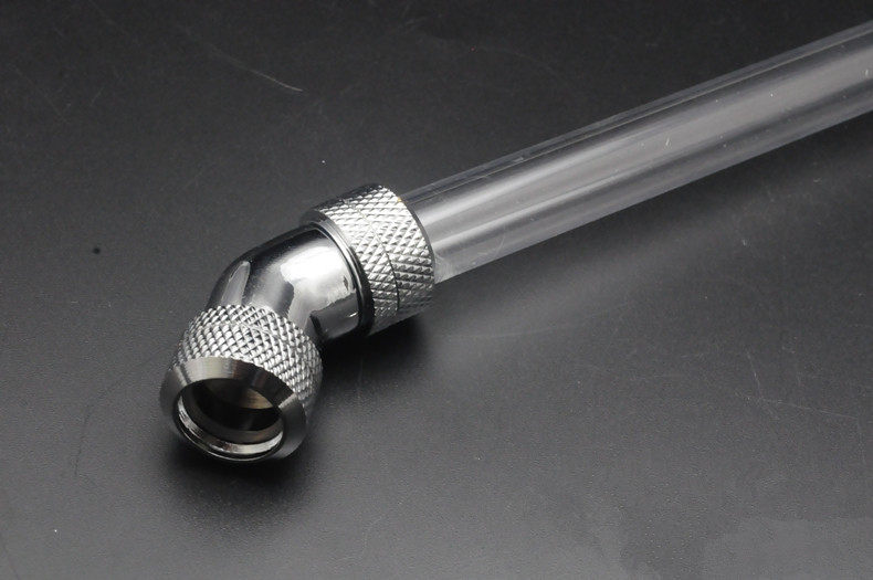 10*14 acrylic hard pipe 45 degree double joint quick twist detachable