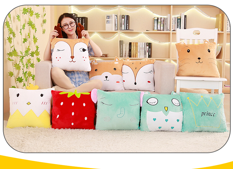 Gối chăn đôi sử dụng nữ văn phòng siesta gối gấp chăn xe đệm gối nam điều hòa không khí ba trong một gối để ghế sofa