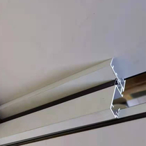 Integrated ceiling modern style double eyelid secondary ceiling black and white with integrated ceiling large plate aluminum gusset plate aluminum beam