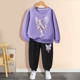 Весенний комплект, демисезонный детский спортивный костюм для отдыха, коллекция 2023, популярно в интернете, подходит для подростков, в западном стиле