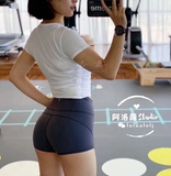 Купите Lululemon All принимает йогу с высокой талией стройной короткий рукав/длинные рукава