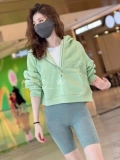 Покупка Lululemon Scuba негабаритный 1/2 Hoodie Yoga Leisure Semiper Semiper Semiper Survey