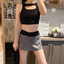 lululemon LA Front Cut-Out Crop Tank Yoga Sports Hollow Leisure Vest