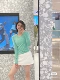 Короткая модель*Mlgr/Mimo Mint Green Lixed Color Country теперь 6 ярдов