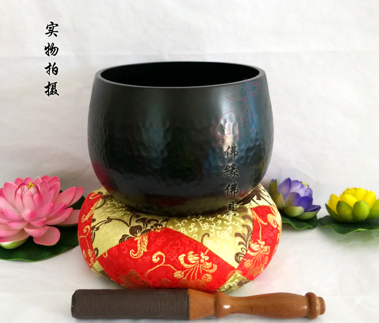 Taiwan Buddhist Wares Wares 14 5 inch pure copper upscale sub-light bronze Bronze Stones of the Bronze Bowl Repair of the Bronze Bowl of the Bronze Bowl