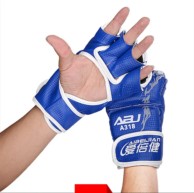 Chuyên nghiệp Nửa Finger Boxing Găng Tay Đấm Bốc Người Lớn Sanda Muay Thai Boxing Taekwondo Võ Thuật Chiến Đấu Găng Tay Đấm Bốc