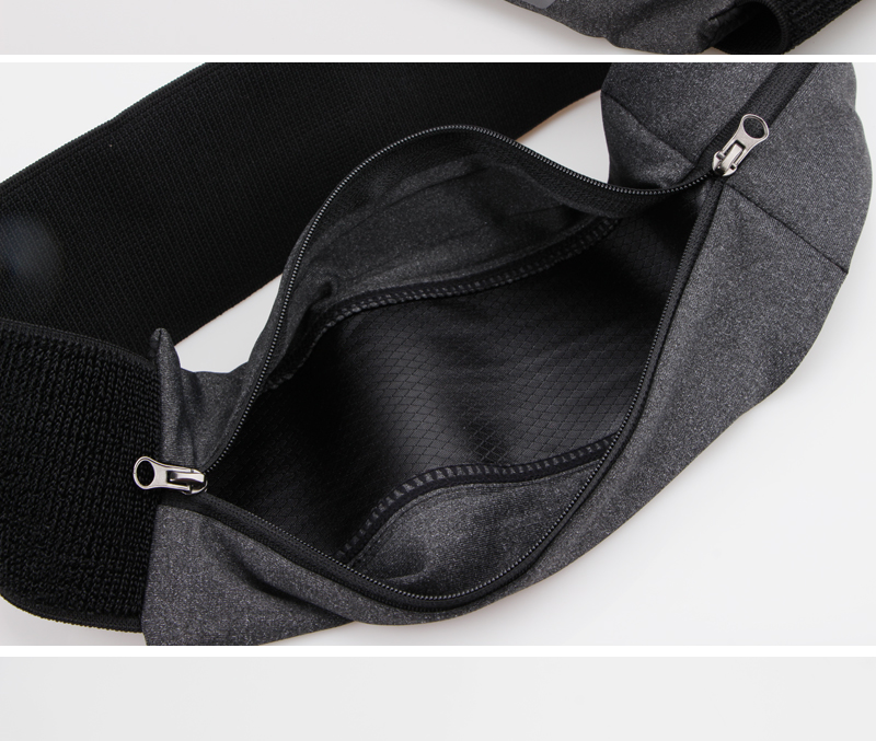 COTEO Velcro tăng cường túi dung lượng lớn đa chức năng đàn hồi khóa vô hình trường hợp điện thoại di động ví dây kéo - Túi 	mua túi đeo hông rẻ