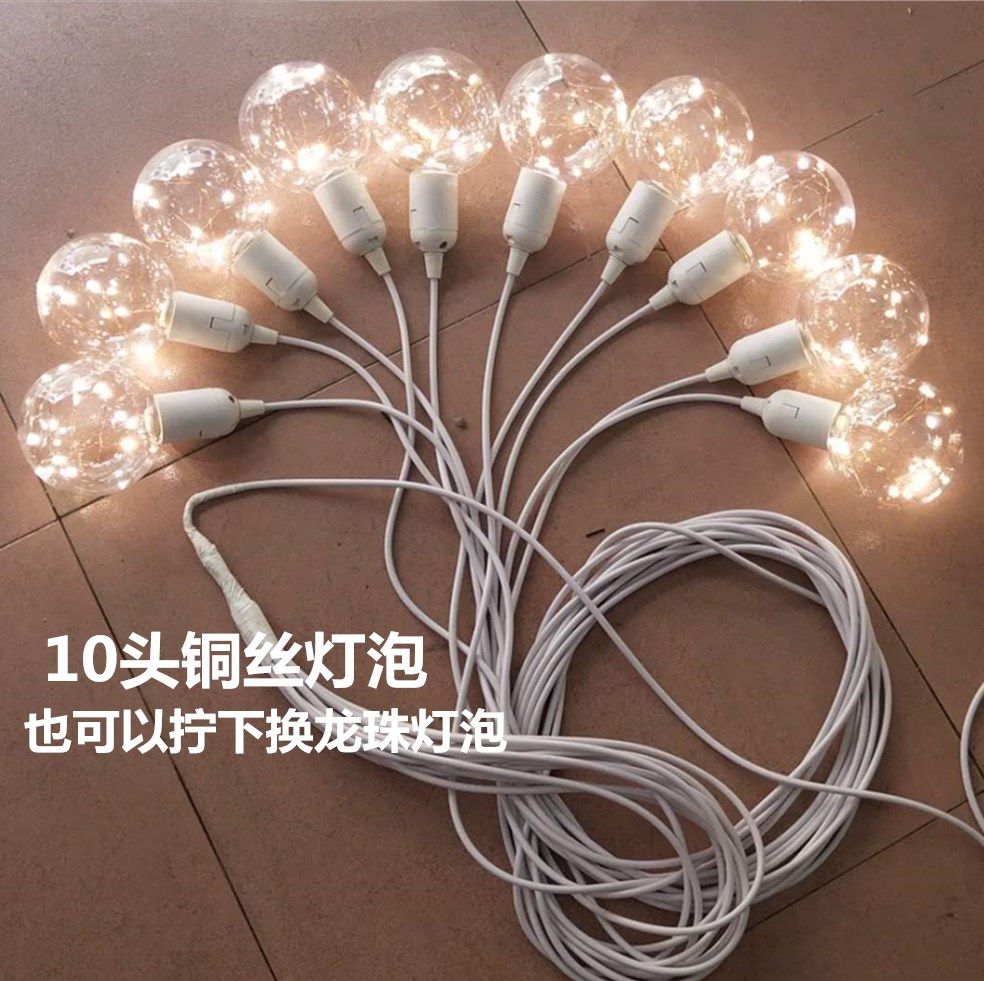 2020 new wedding T stage ceiling full of stars dragon ball bulb chandelier Edison ceiling lamp wedding arrangement