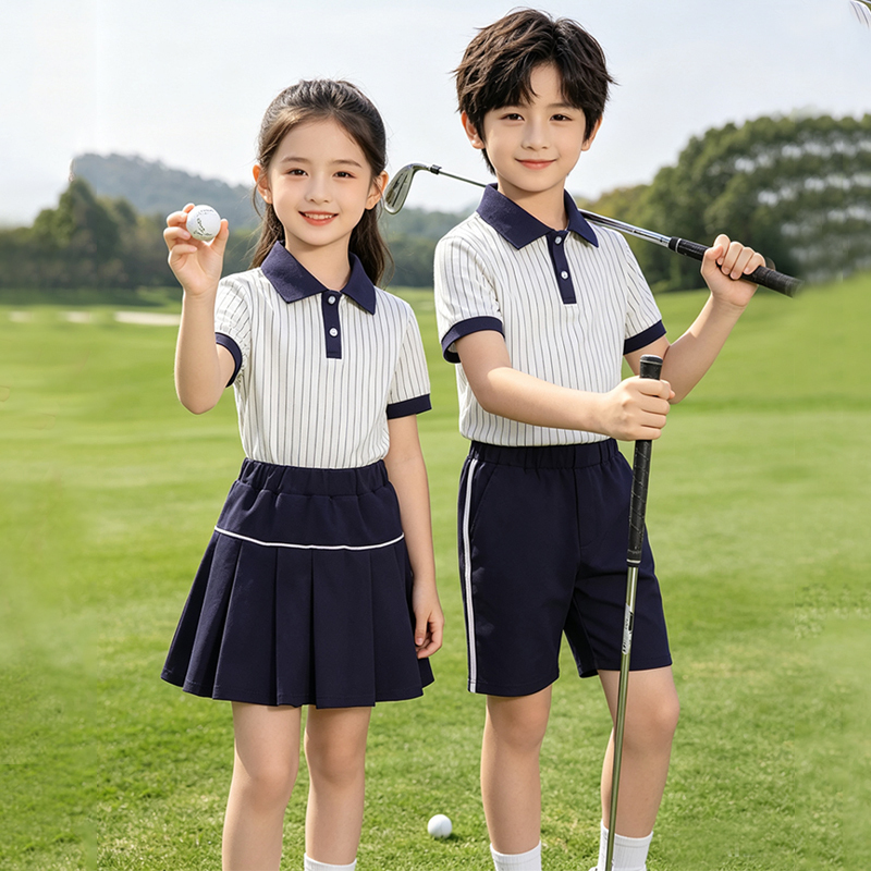 Children's Golf Clothes Summer Short-Sleeved Golf Uniforms for Boys and Girls Casual Sports Golf Kidsren's Clothing Shorts and Skirts Suits Children's Golf Clothes Summer Short-Sleeved Golf Uniforms for Boys and Girls Casual Sports Golf Kidsren's Clothing Shorts and Skirts Suits