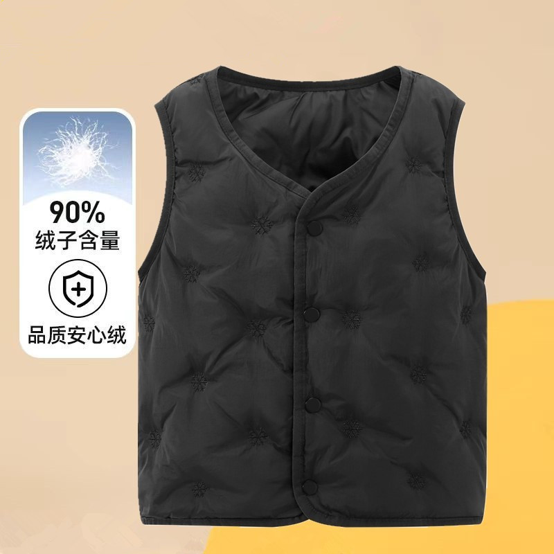 Children's down Vest Liner New Style Winter Boys' Student Warm Vest Girls' Inner Wear Vest