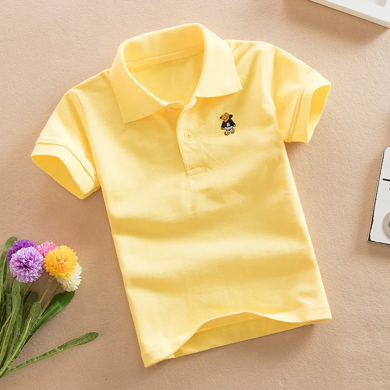 Поло Balacare? (Original: Children's polo, summer clothing for men and women, white cotton short sleeve T-shirt, with short sleeve)