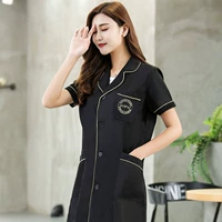 Черный плюс золотой край короткие рукава