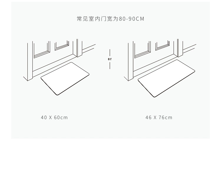 [Thảm phòng tắm] hoa phong cách Bắc Âu siêu mỏng nhà vệ sinh cửa mat cửa ra vào phòng tắm chống trượt pad - Thảm sàn