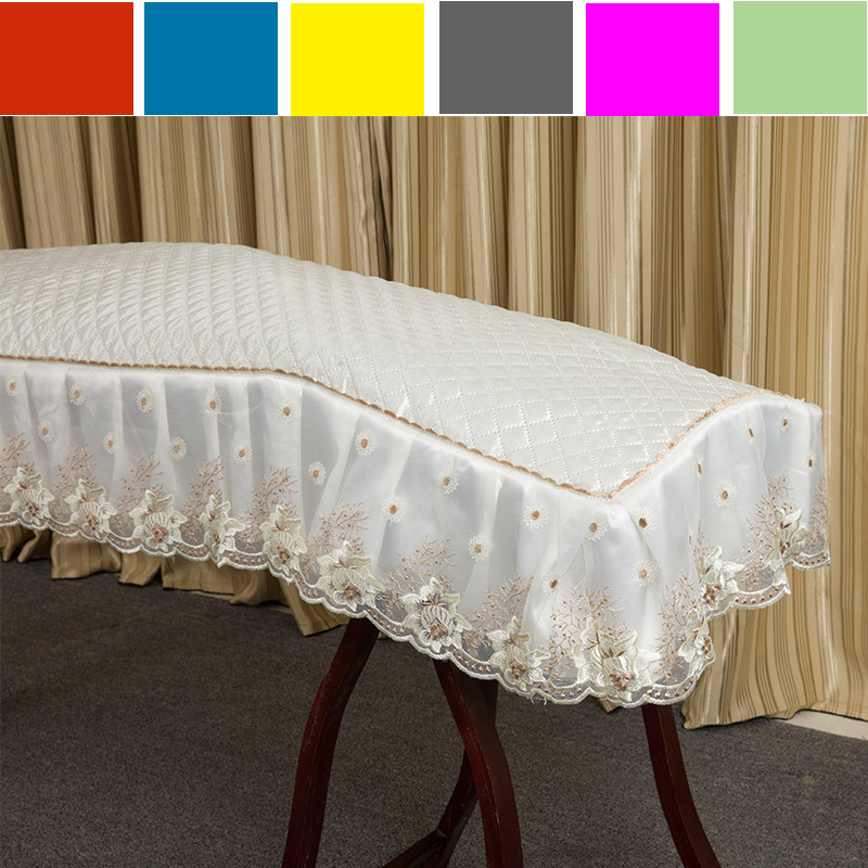 Dunhuang high-grade thick lace guzheng cover Pastoral fabric dust cover Universal guzheng set dust cloth princess