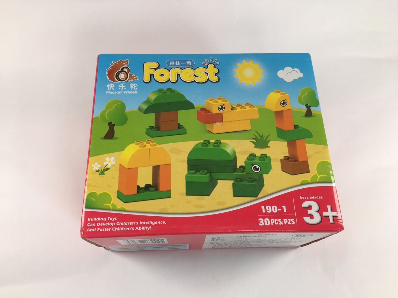 Khối xây dựng của trẻ em 30 hạt lớn tương thích với đồ chơi giáo dục Lego 3-6 bé gái 7-8 tuổi trí tuệ ô tô đồ chơi cho be