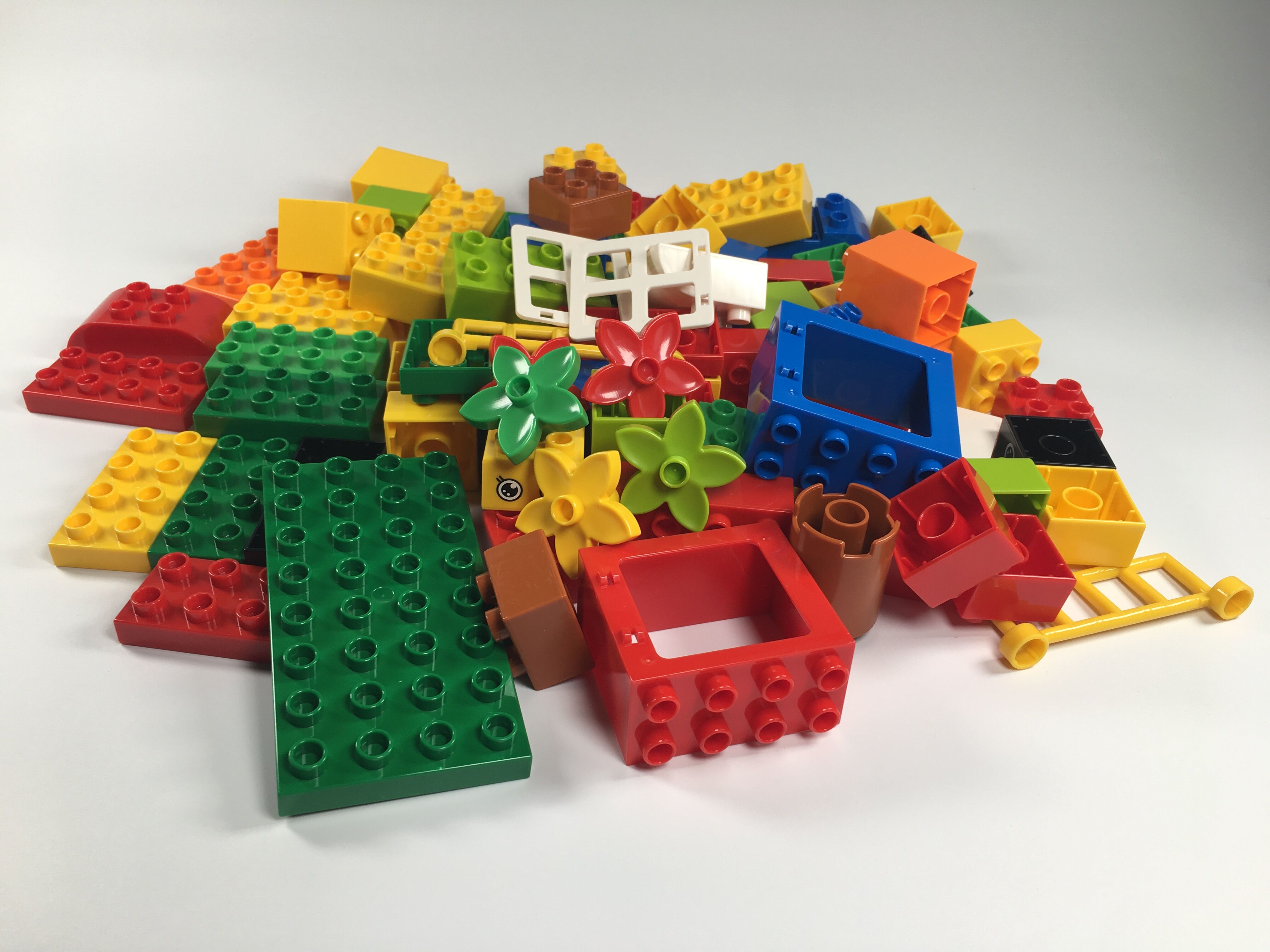 Tương thích với gạch LEGO và các hạt lớn để lắp ráp trí thông minh và nam và nữ 3-6 tuổi 89 7 đồ chơi trẻ em 1-2 domino