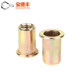 ສີທາດເຫຼັກ zinc flat head rivet nut rivet nut column striped rivet nut knurled rivet nut M3M4M5M6M8M12