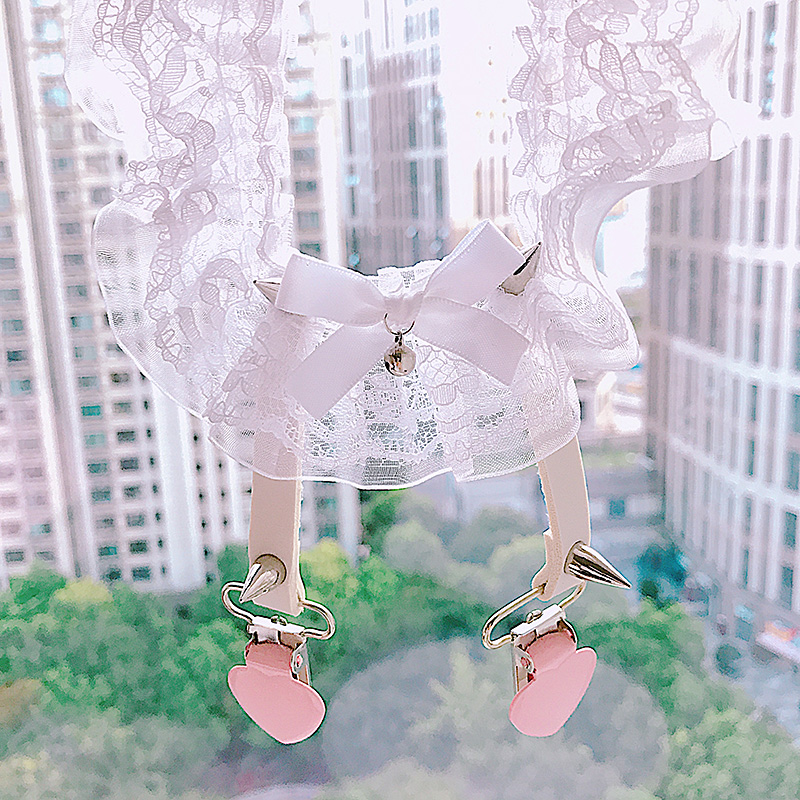 Bow ren tình yêu garter đùi nhẫn chuông có thể được vui vẻ cám dỗ loli Harajuku cô gái Nhật Bản dây nịt bít tất chống trượt giữ áo sơ mi