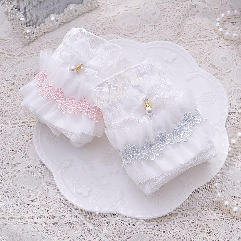 Áo ngực Nhật Bản và Hàn Quốc Bộ đồ lót Cô gái Quần lót Ren Dễ thương Giấc ngủ ngọt ngào Không có vòng thép đồ mặc nhà