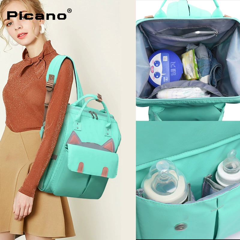 Mummy bag nữ 2019 mới ba lô mẹ và ba lô cho bé ra ngoài túi mẹ Hàn Quốc công suất lớn du lịch túi mẹ - Túi / túi Baby