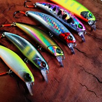 High quality single hook sunken water MinoLuia false bait length 6cm weight 5g fishing army fish trout red eye teething red tail