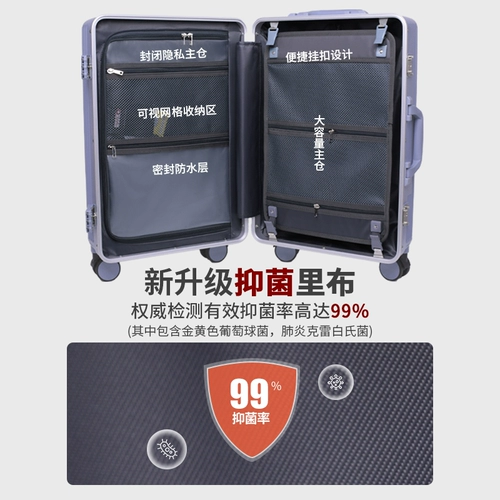 Сиреневый чемодан, прочная качественная коробка, 20 дюймов