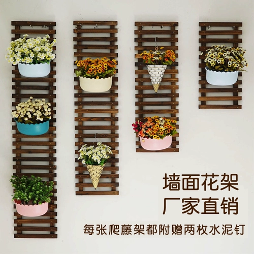 Гостиная стена стена цветочные стойки балкон подвесная стена цветочная рама растения скалолаза виноград