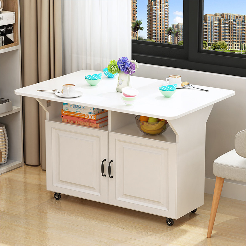 Kitchen Nakajima cabinet Cooking table Removable Cooking table with wheels Dining table Household table Folding things