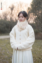 (Jin Se)Ming-made collar coat vertical collar coat Jiangnan Peach blossom home Hanfu customization 2016 new product