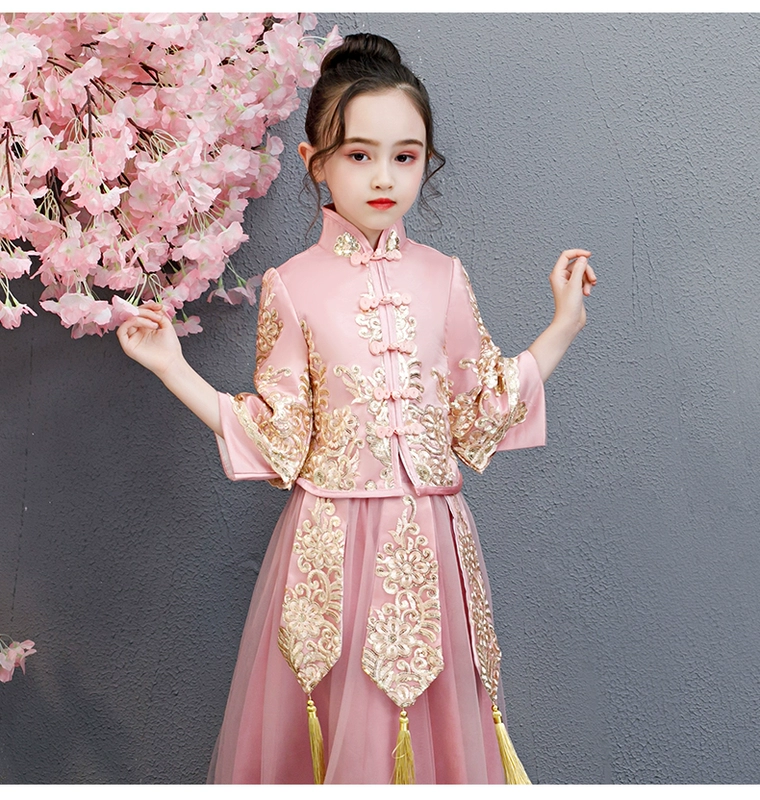 Phụ huynh-trẻ em mặc mẹ và phụ nữ thủy triều phong cách nước ngoài Phong cách Trung Quốc Đầm sườn xám đầm phù hợp với bộ đồ năm 2020 - Trang phục dành cho cha mẹ và con
