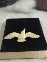 Million-year-old auspicious elephant Natural mammoth teeth (seagull brooch)DIY accessories Accessories Return to old objects