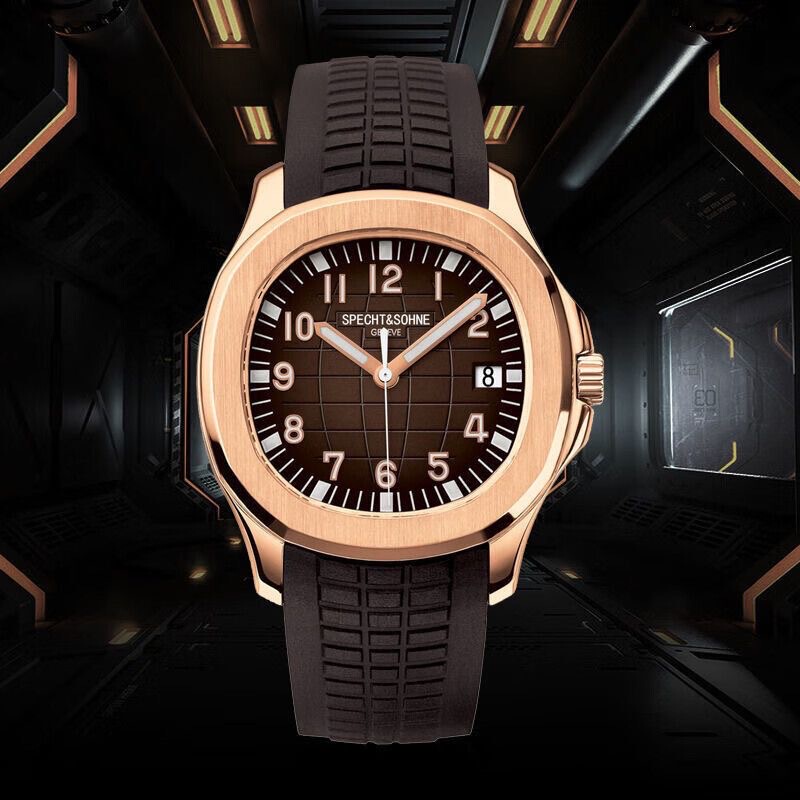 Specht&Sohne 40mm Dial Mechanical Watch Men's Fully Automatic Grenade 5167 Calendar Sports Watch